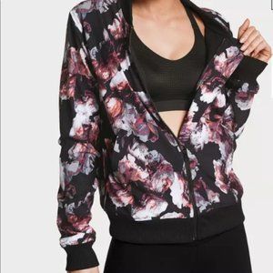NWT Victoria's Secret Sport Floral Zip Bomber Jacket